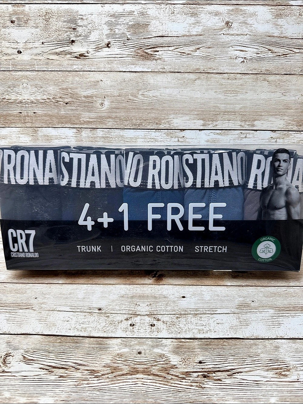 Cristiano Ronaldo CR7 Trunk 4+1 Trunks in Black & Blue 2XL NEW